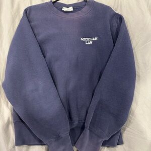 Vintage 90s Michigan Law Crewneck

-Size: M 
-Front slightly faded
-Vintage Lee